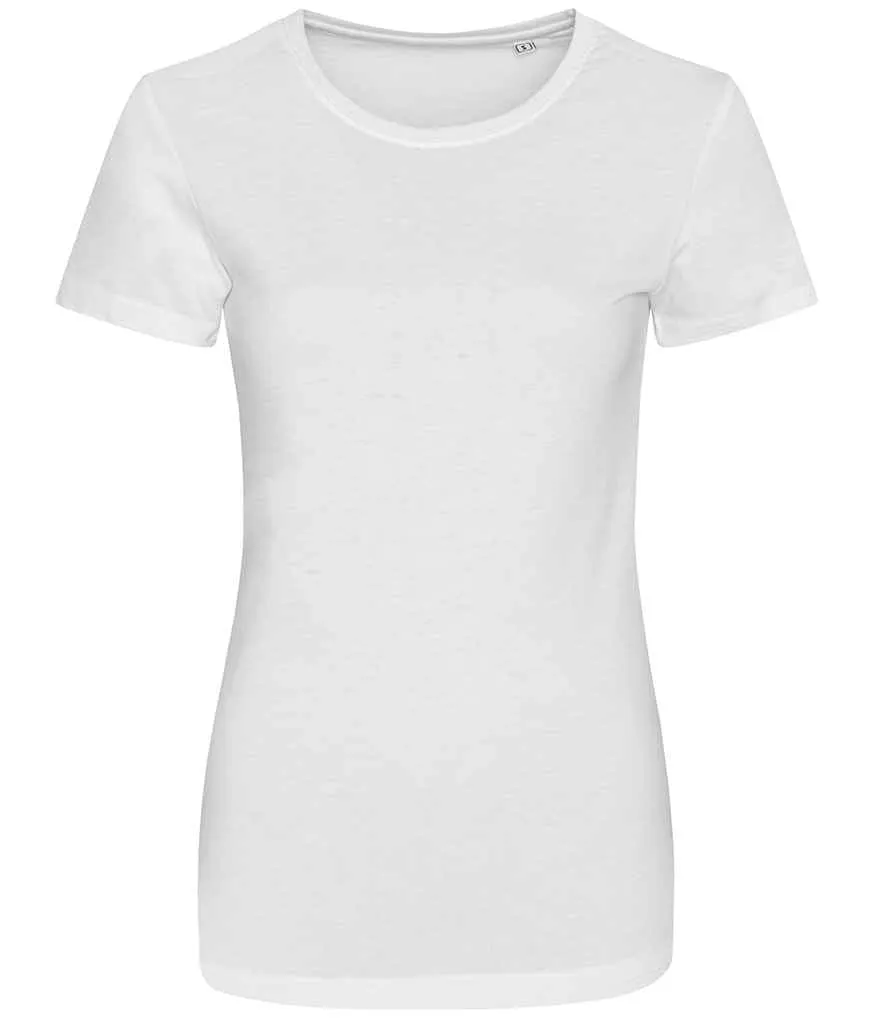 AWDis Ladies Tri-Blend T-Shirt | Solid White