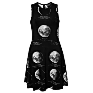 Crazy Party Dress | Crazy for the Moon | Lunar Skater Gothic Black Dress