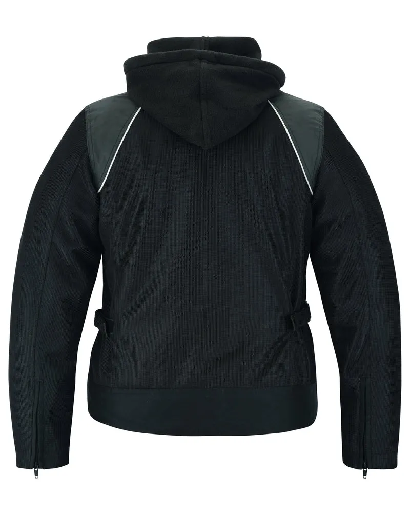 Darkstream Women's Mesh Motorcycle Jacket - Black/ Black Tone Reflective