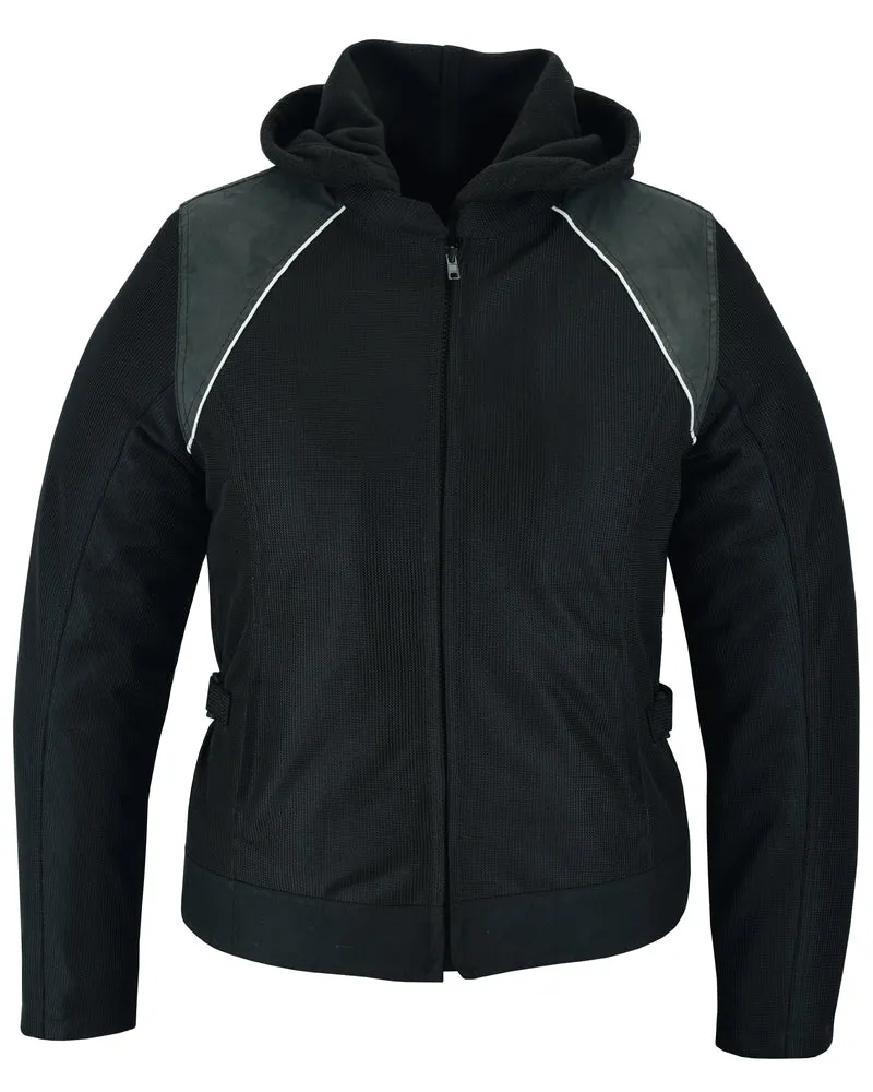 Darkstream Women's Mesh Motorcycle Jacket - Black/ Black Tone Reflective