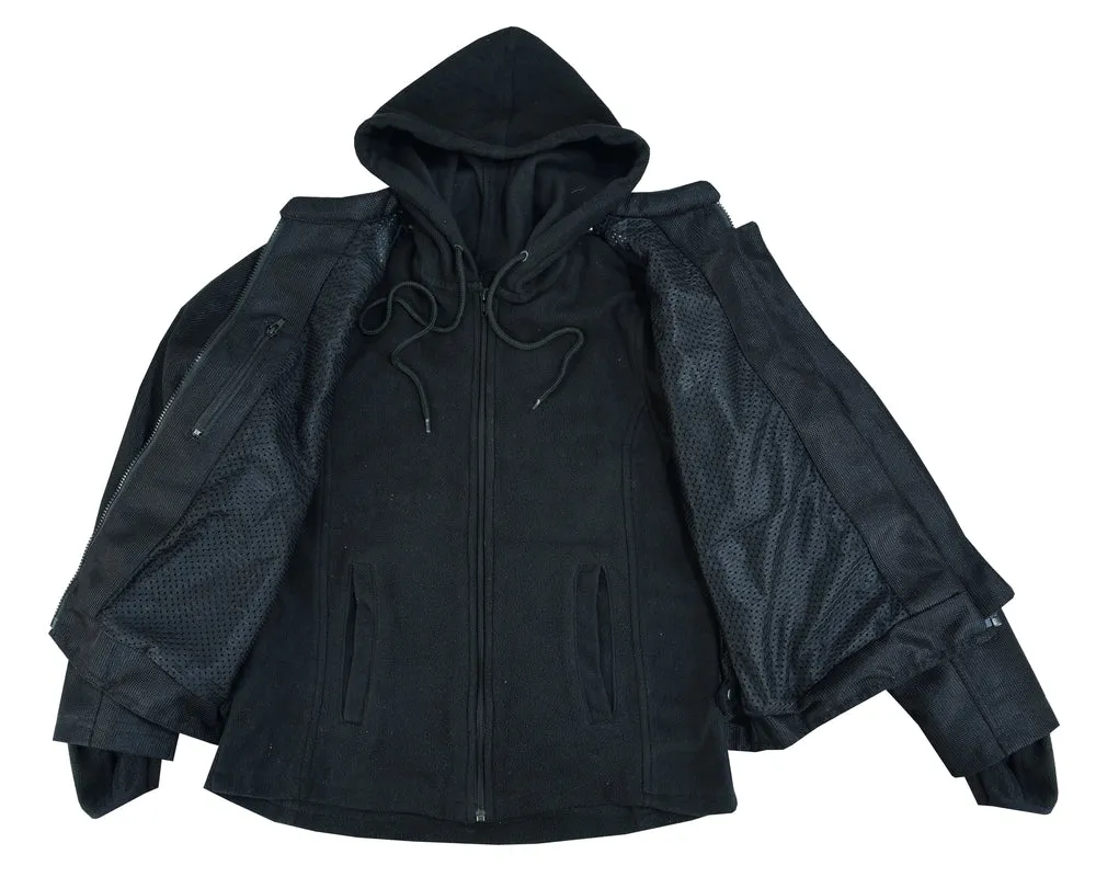 Darkstream Women's Mesh Motorcycle Jacket - Black/ Black Tone Reflective