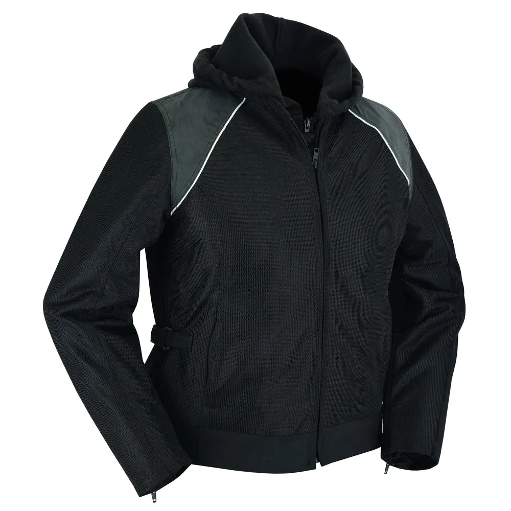 Darkstream Women's Mesh Motorcycle Jacket - Black/ Black Tone Reflective