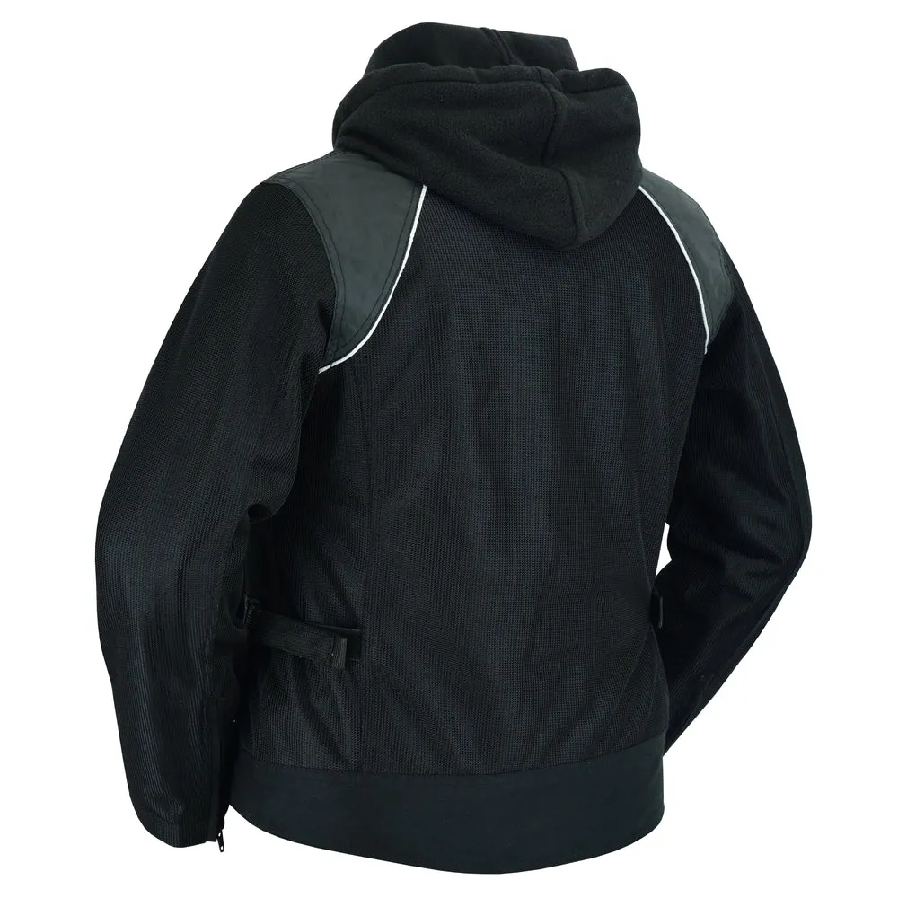 Darkstream Women's Mesh Motorcycle Jacket - Black/ Black Tone Reflective