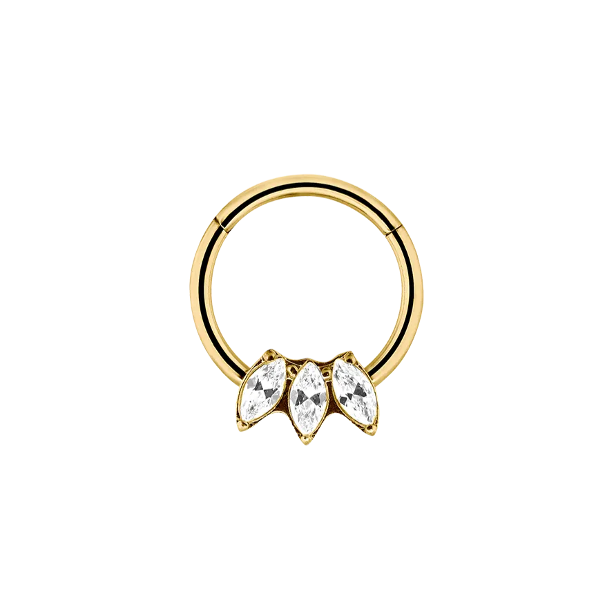 Iconic Lotus Clicker Piercing Gold