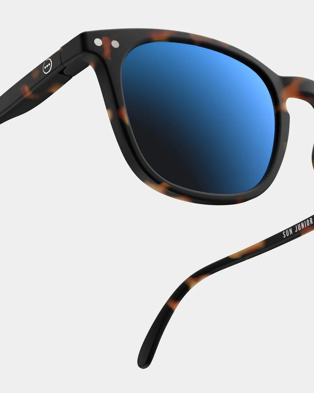 Junior Sunglasses | #E Tortoise Blue Mirror