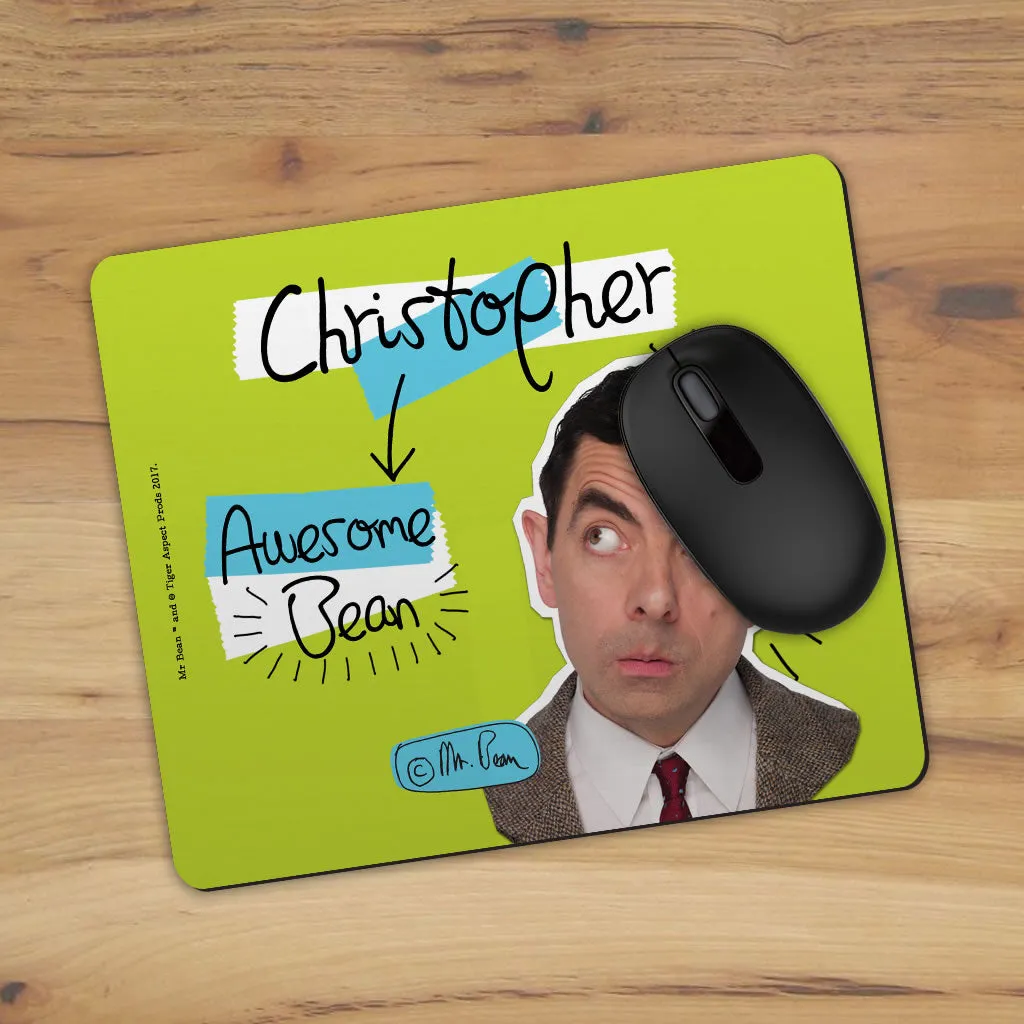 Personalised Awesome Bean Mouse mat