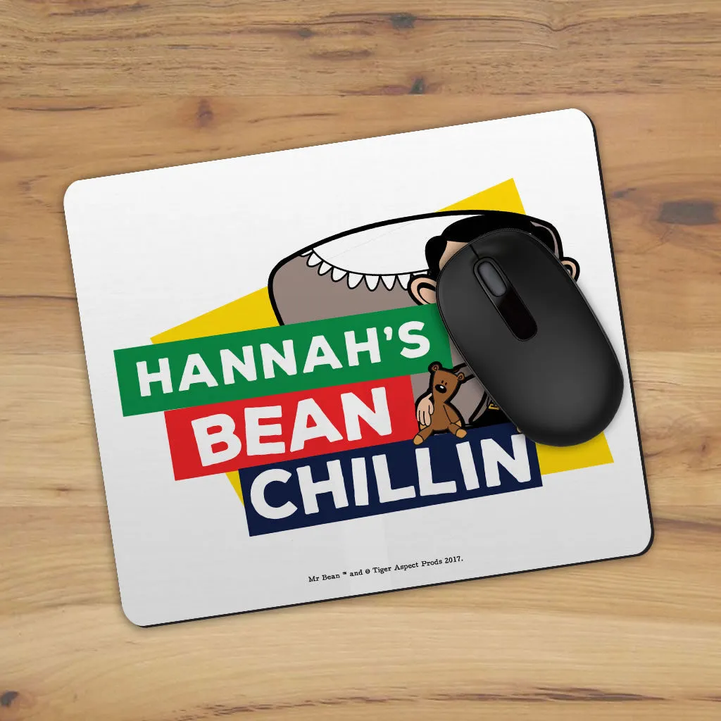 Personalised Bean Chillin Mouse mat
