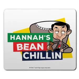 Personalised Bean Chillin Mouse mat