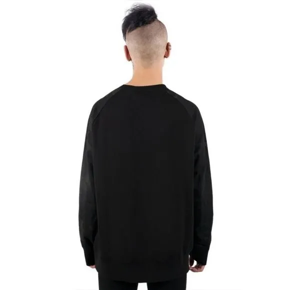 Romour Camo Sweatshirt | Black Soft Cotton Camo Sleeves